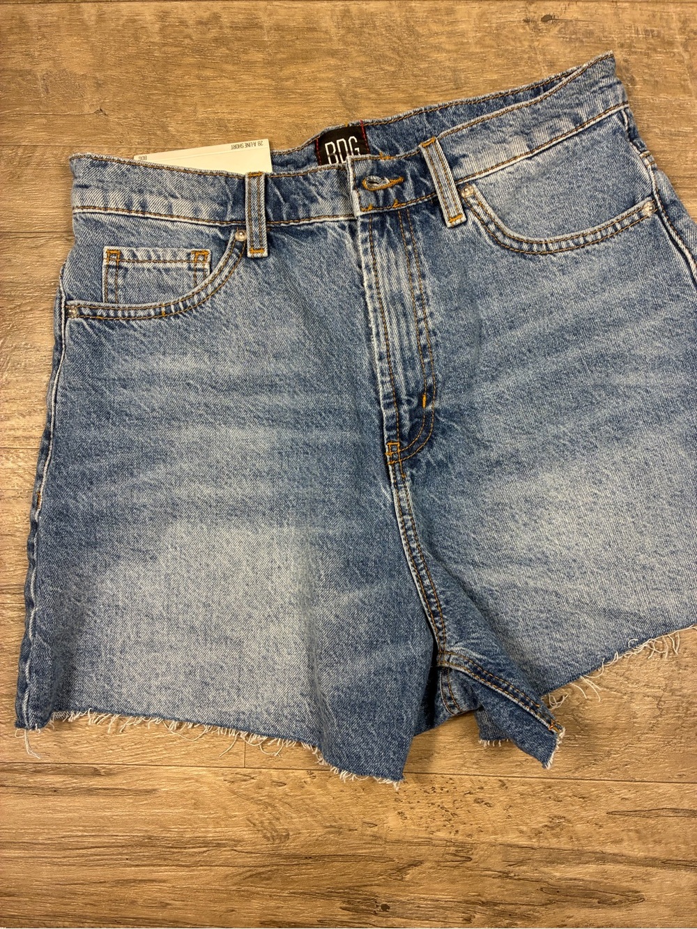 NWTs BDG High Waisted Demin A Line Shorts - Picture 2 of 11